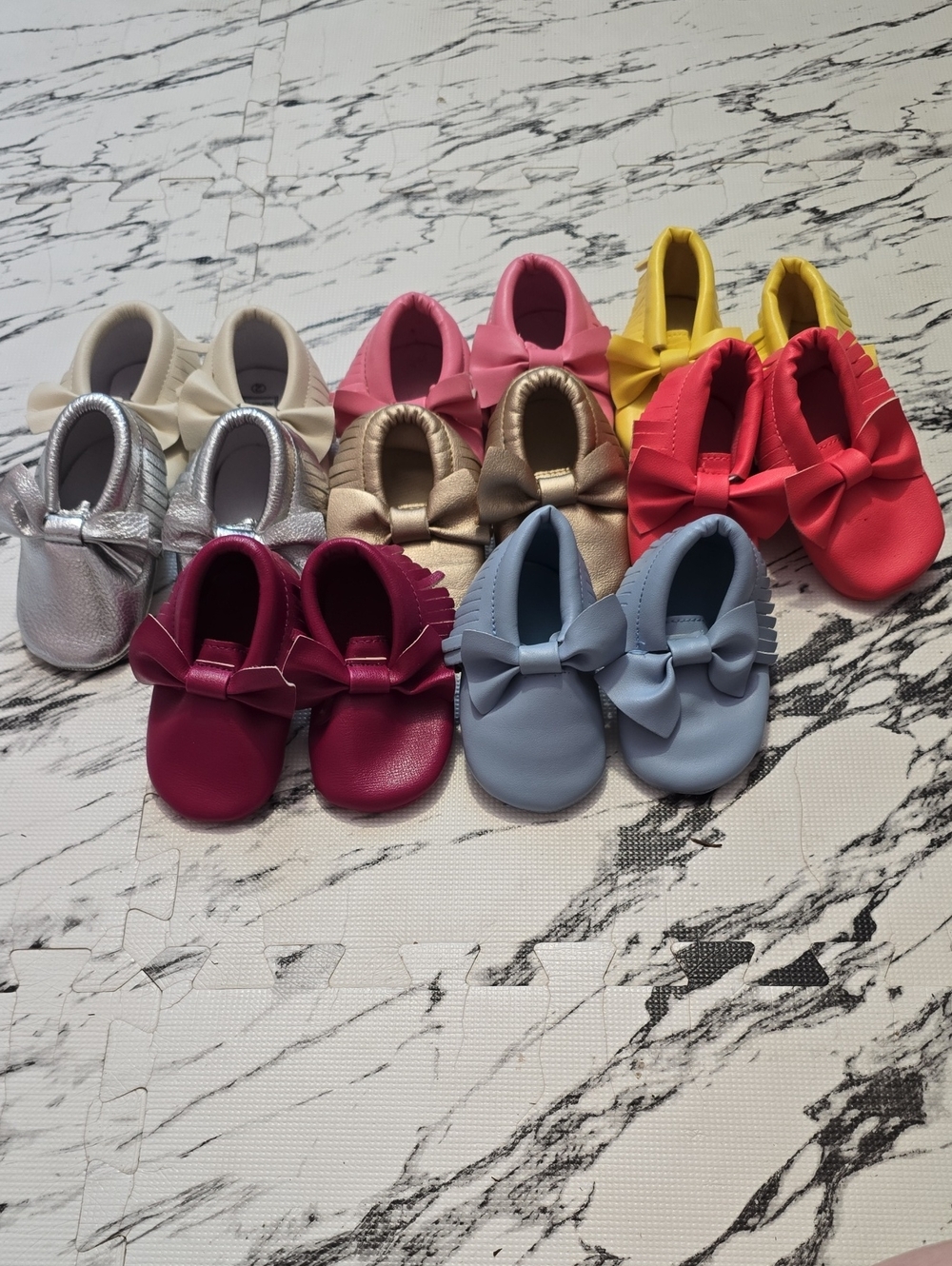 Kids Bow-Accent Soft Sole Shoes in Multiple Colors
